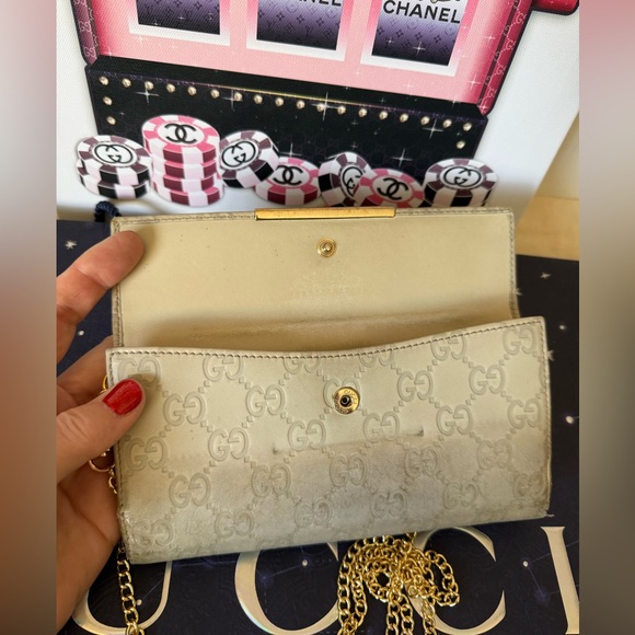 GUCCI GG Guccissima Leather Long Wallet with Chain - Picture 7 of 16